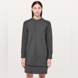 Lululemon On Repeat Sweater Dress in Heathered Core Dark Grey